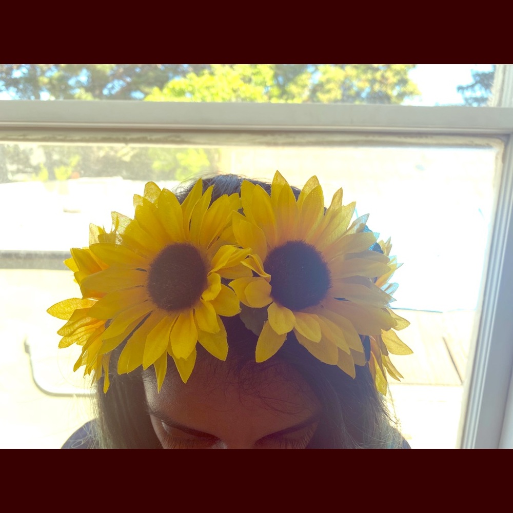 Big Sunflower Flower Crown 🌻
